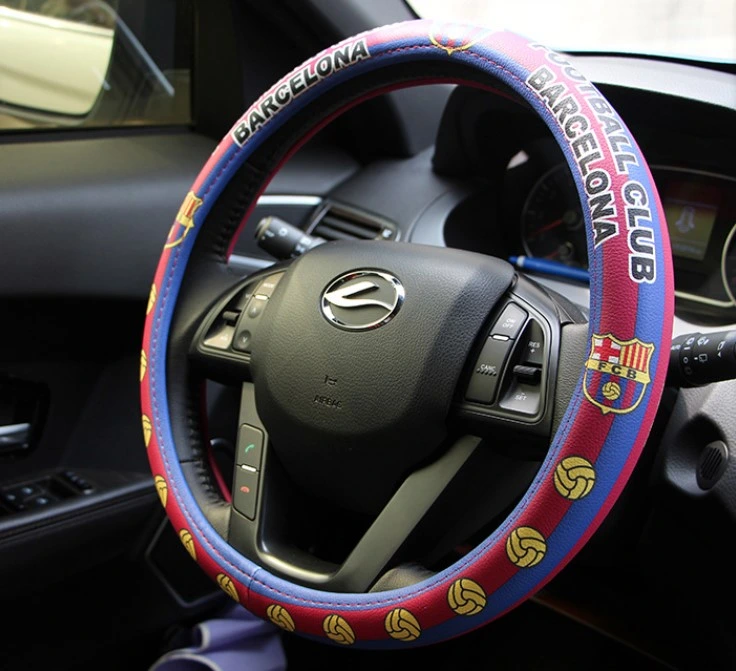 Driver′s Steering Wheel Cover Soccer Basketball Team Logo