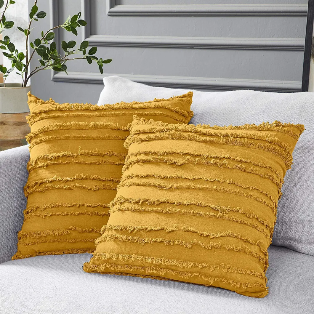 European-Style High-Precision Hot Drilling Sofa Cushion, Can Be Customized Luxury Tassel New Pillowcase