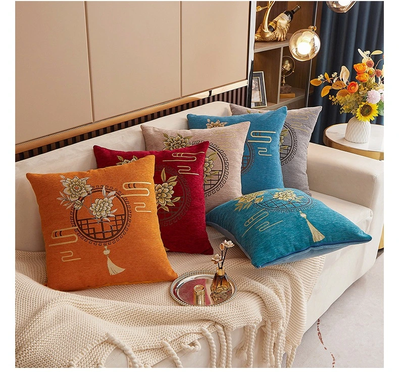 European-Style High-Precision Hot Drilling Sofa Cushion, Can Be Customized Luxury Tassel Pillowcase & Pillow Cover