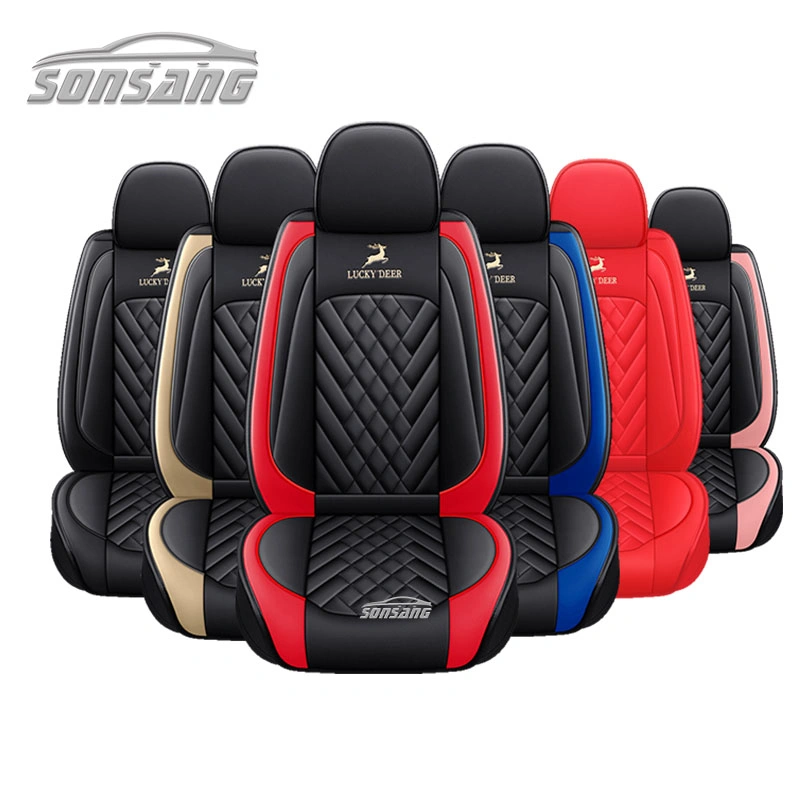 Luxury Universal Leather Auto Car Seat Cover Full Seat Cover Cushion