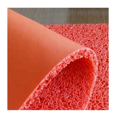 Kommerzieller personalisierter Luxus-Haustür-PVC-Spulenmatten-Teppich mit fester Rückseite
